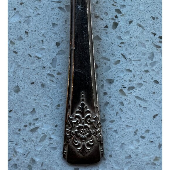 WM Rogers Vintage 1950s Mountain Rose Iced Tea Spoons - Picture 2 of 4